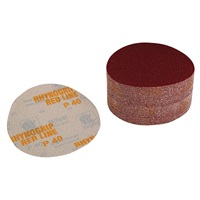 40 Grit, 6" Dia Hook & Loop Sandpaper, 50 Pk